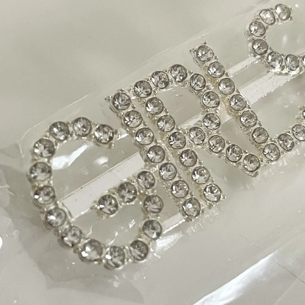 “GIRLS” Faux Diamond Studded Crystal Word Metal Hair Pin Hair Accessory